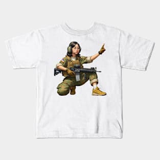 Tactical Girl Kids T-Shirt